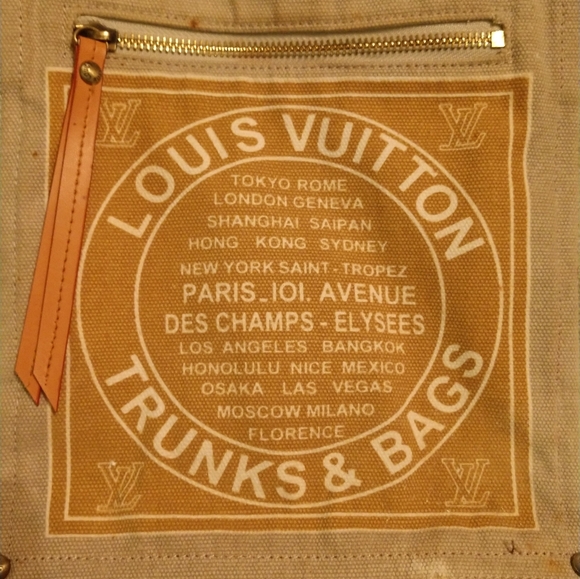 Large Louis Vuitton Global Shopper Tote Bag Purse - Picture 3 of 11